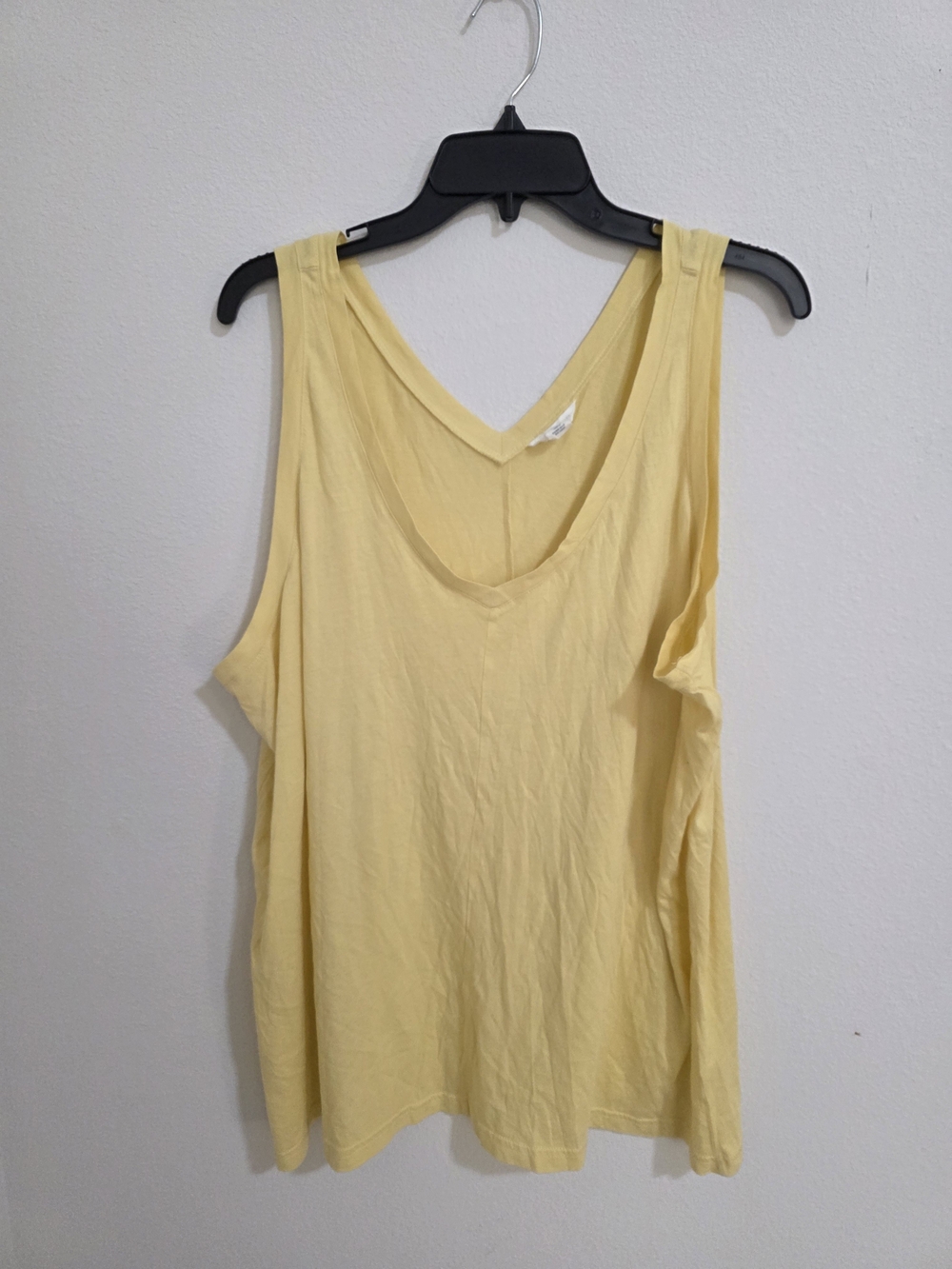 Caslon Pale Yellow Scoop Neck Tank